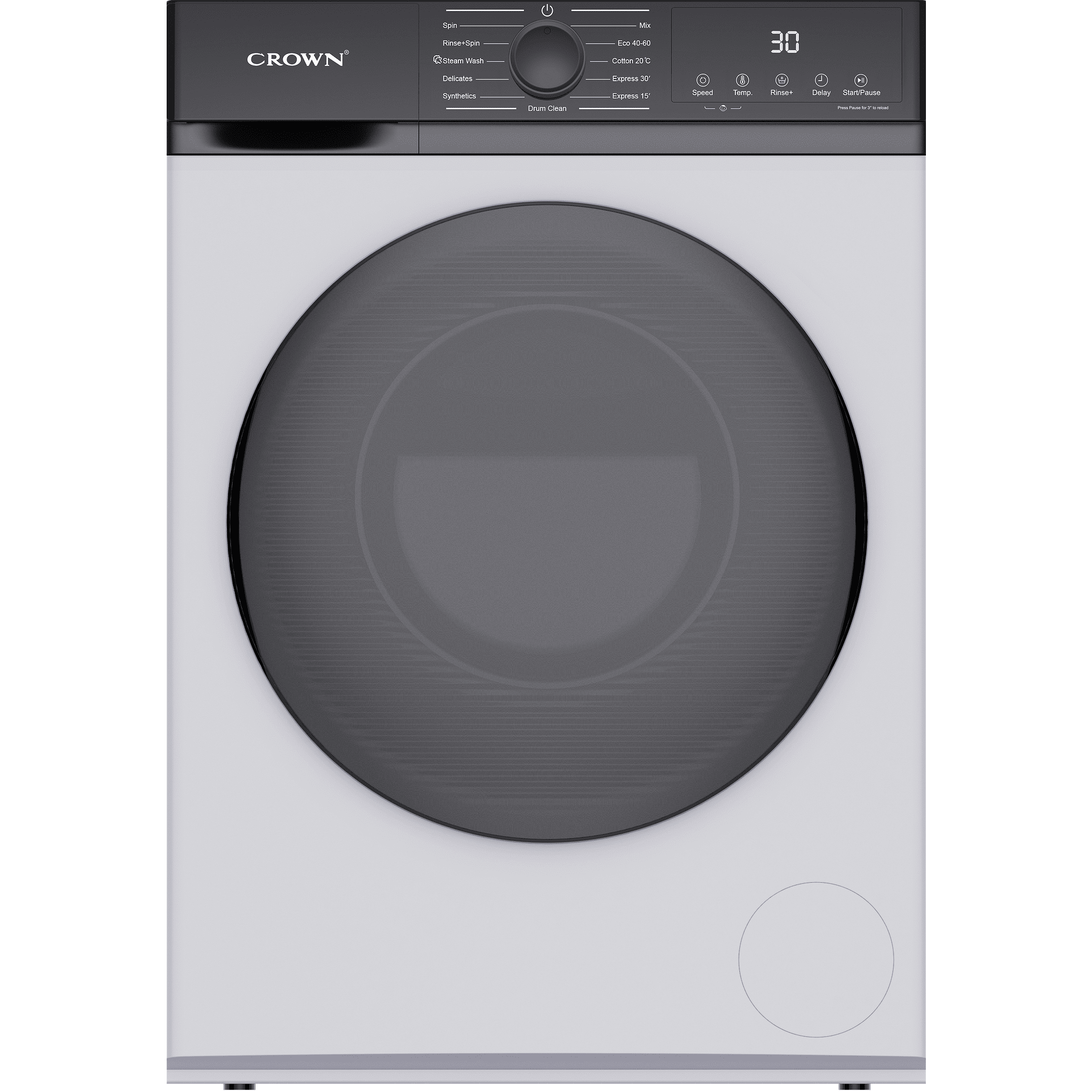 Πλυντήριο Ρούχων 8kg 1200 Στροφών CWM80J12BLDC Crown